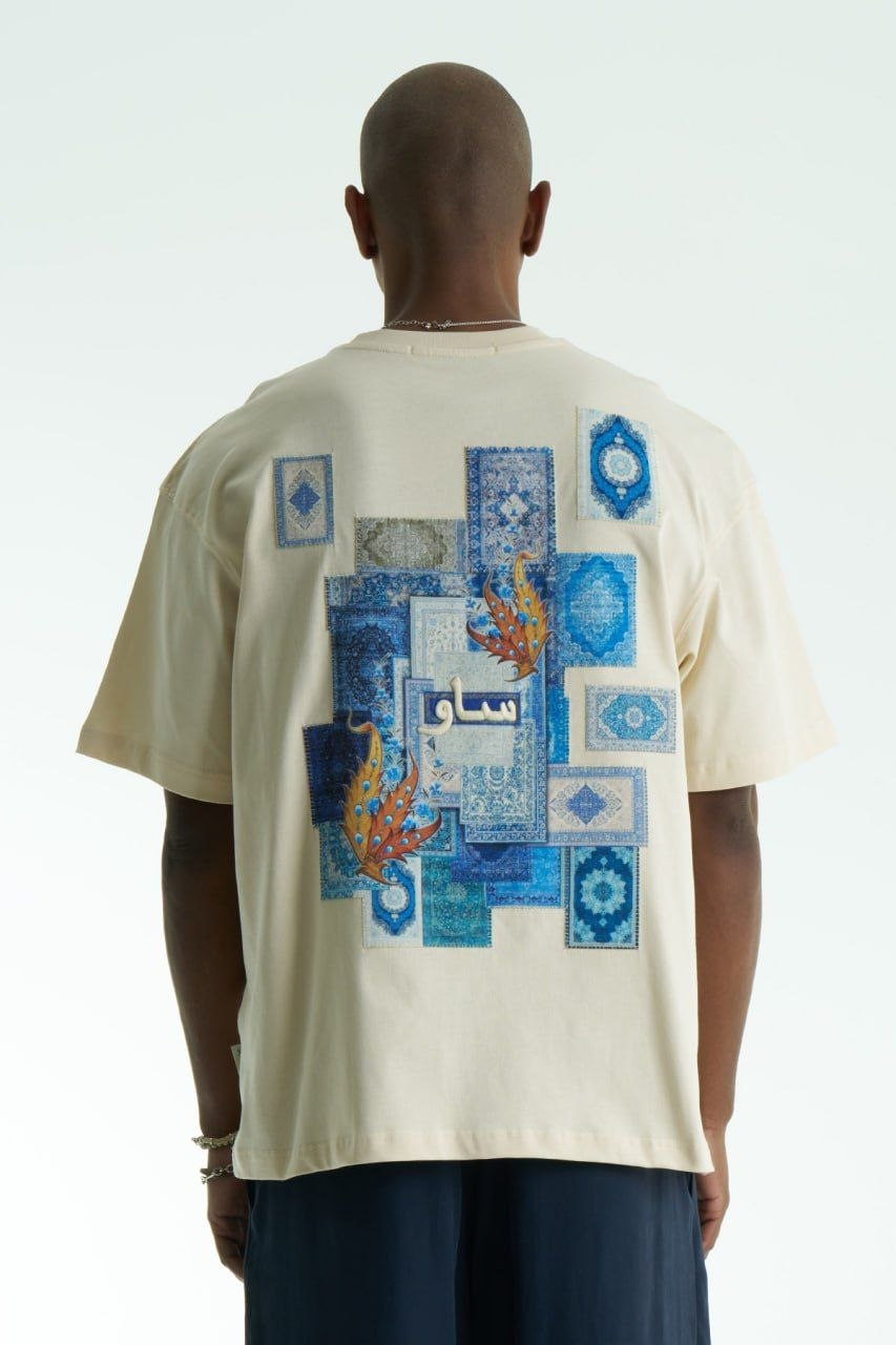 Iznik Oversize Men’s T-Shirt – Stone