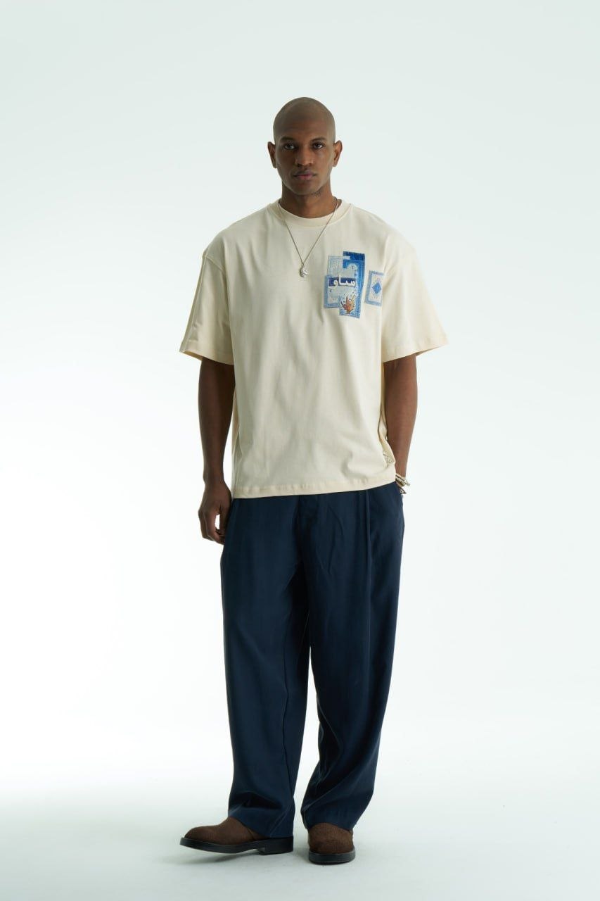 Iznik Oversize Men’s T-Shirt – Stone