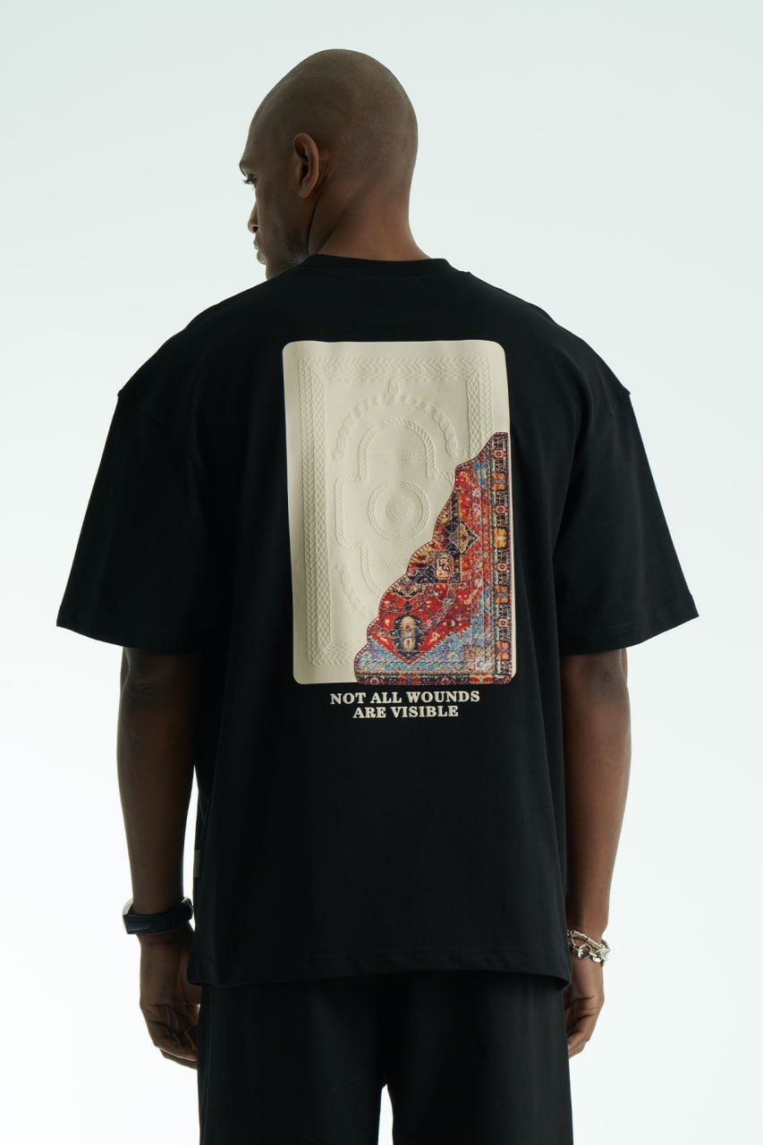 Soul Trace Oversize Men’s T-Shirt – Black