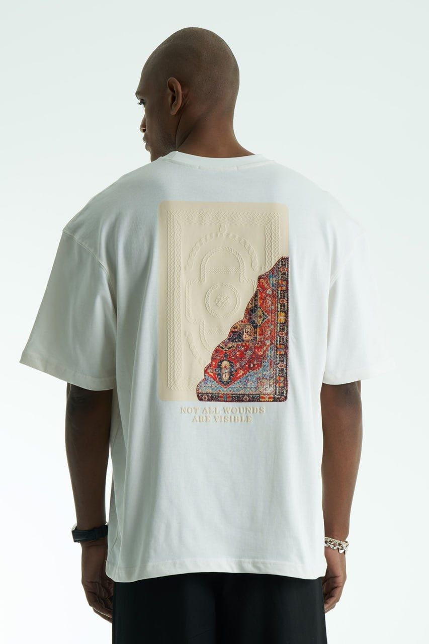 Soul Trace Oversize Men’s T-Shirt – Stone