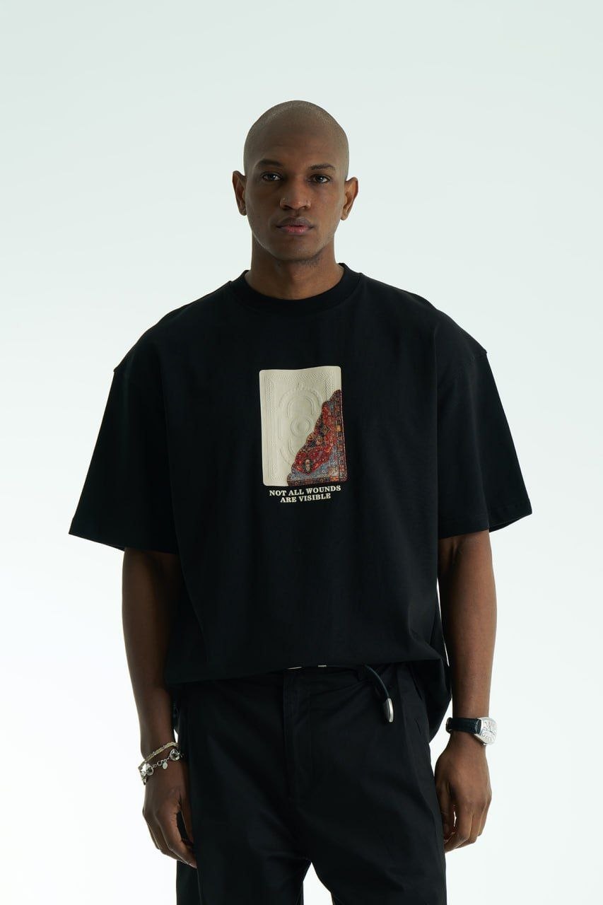 Soul Trace Oversize Men’s T-Shirt – Black