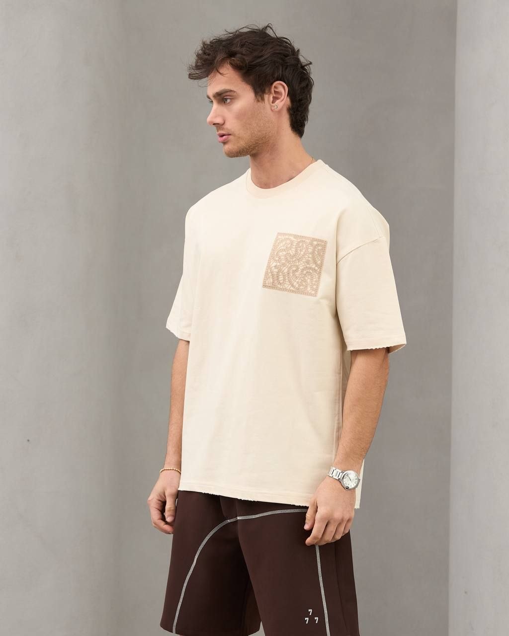 Eterna Oversize Men’s T-Shirt – Stone