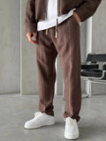 Linen Touch Pants - Brown