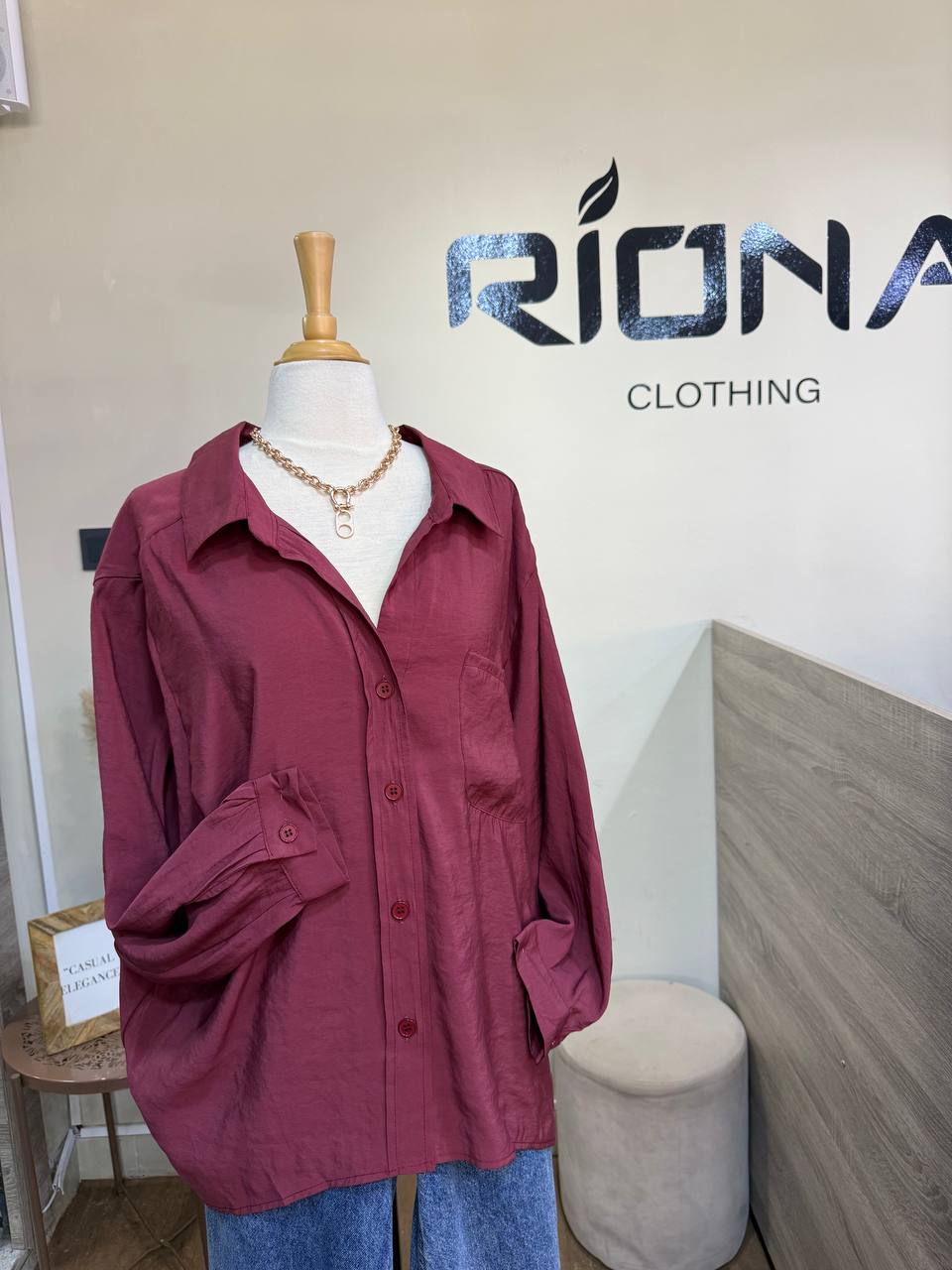 CHEMISE FLUIDE OVERSIZE