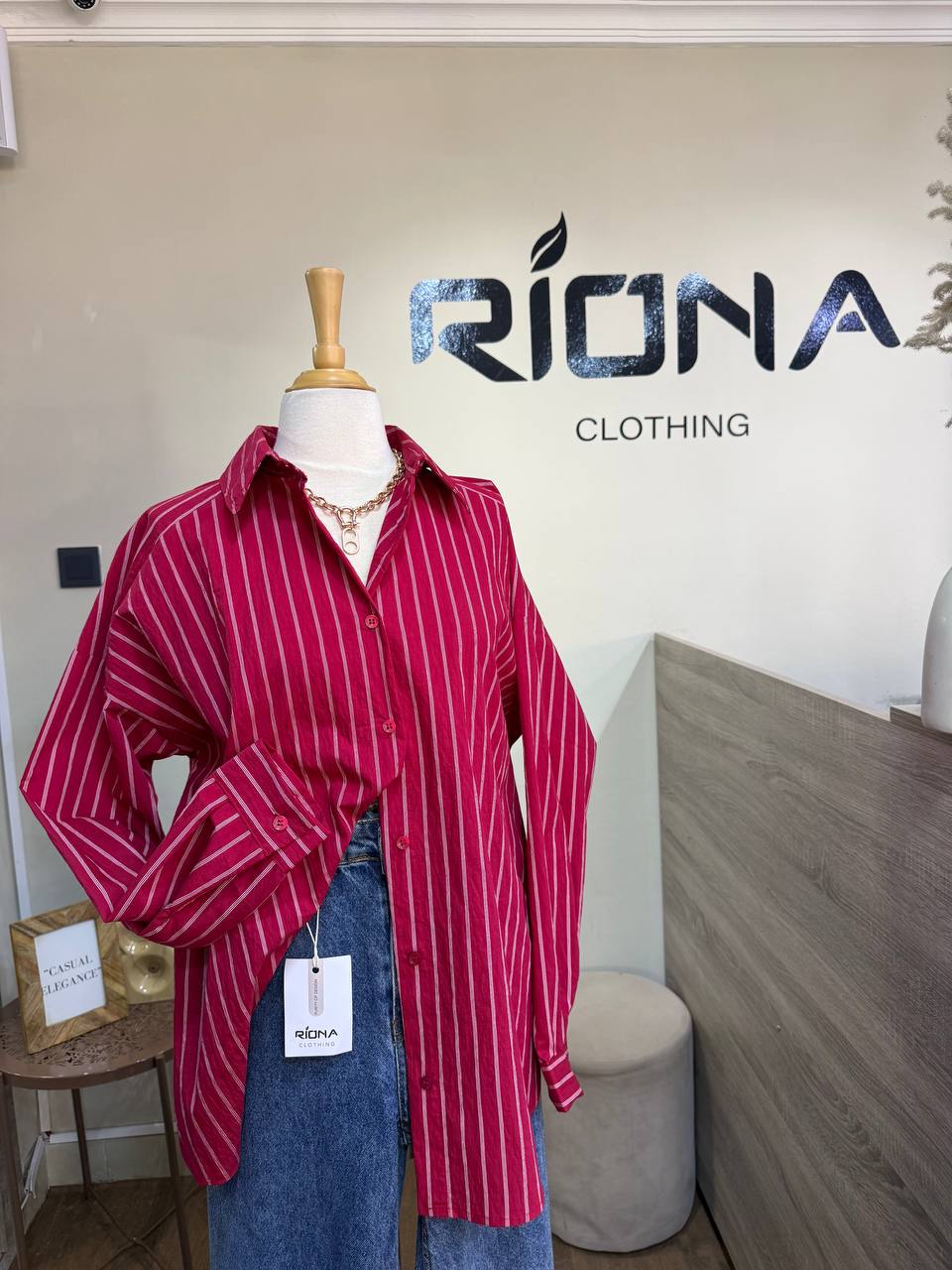 CHEMISE RAYÉE OVERSIZE