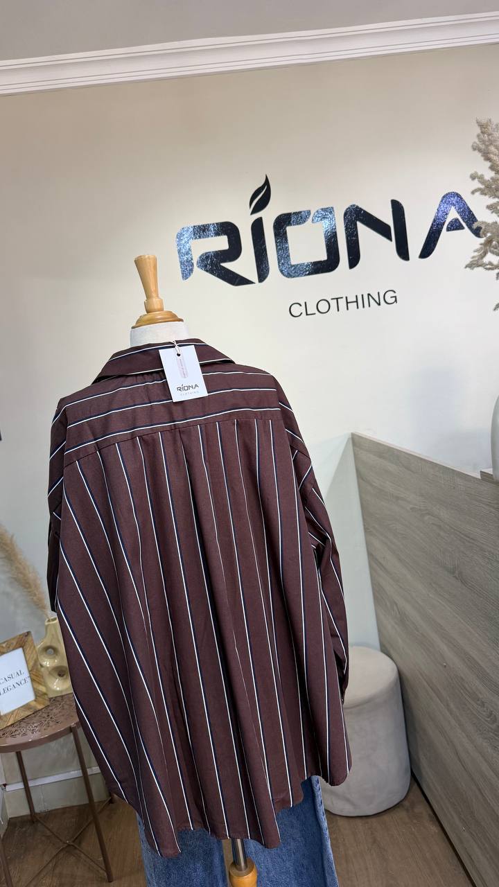CHEMISE RAYÉE OVERSIZE