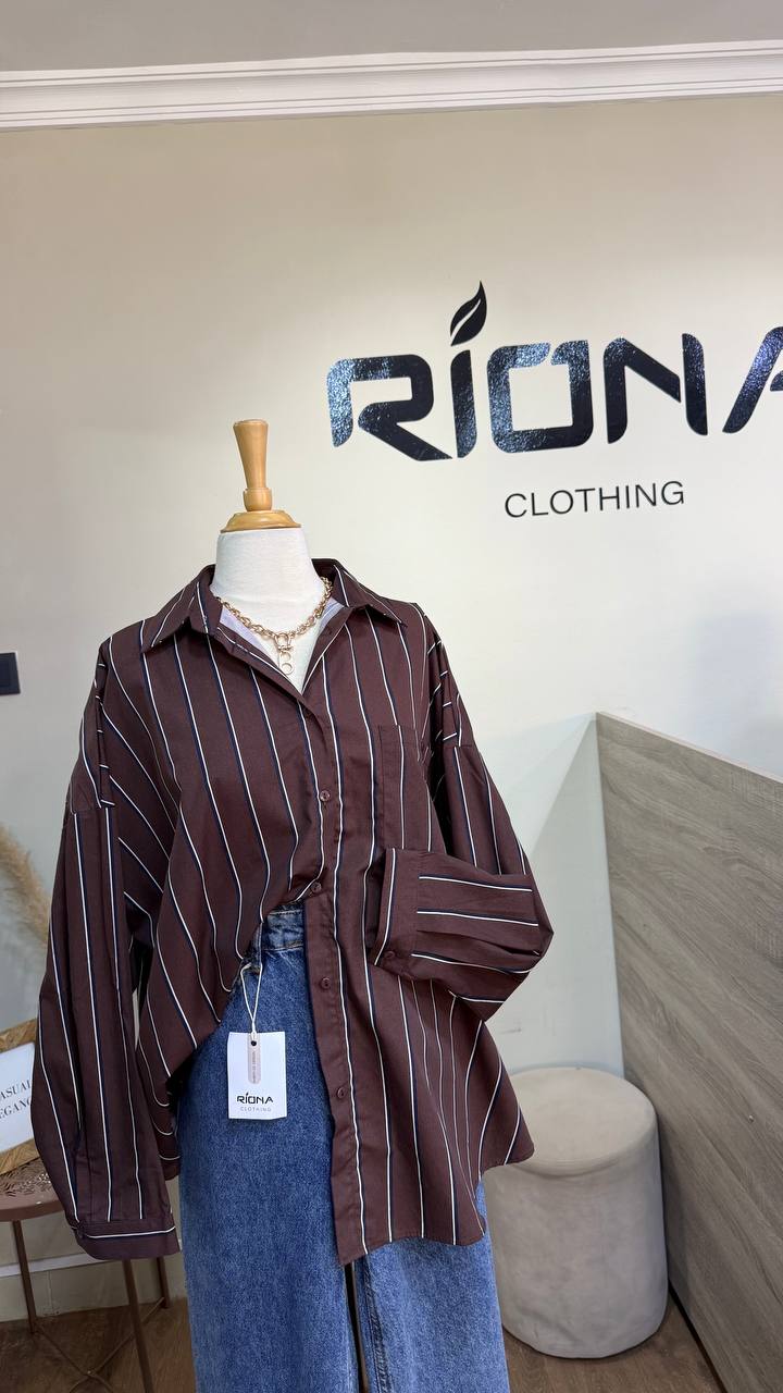 CHEMISE RAYÉE OVERSIZE