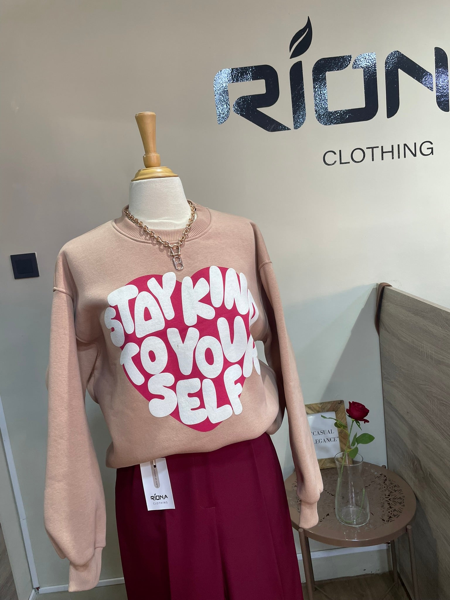 SWEAT EN COTON MESSAGE GRAPHIC