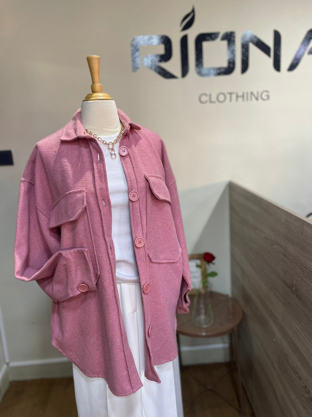 CHEMISE OVERSIZE À POCHES