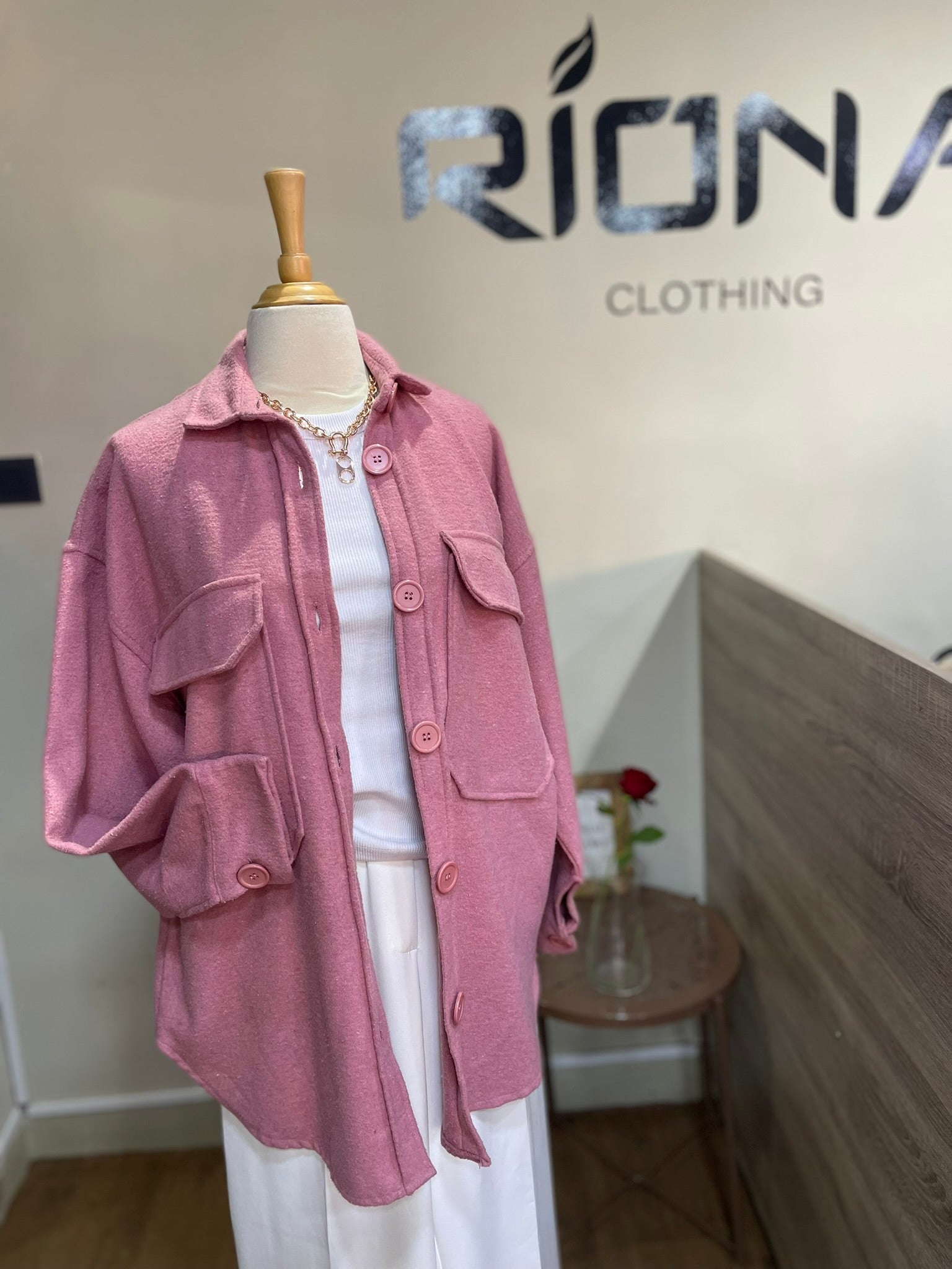 CHEMISE OVERSIZE À POCHES