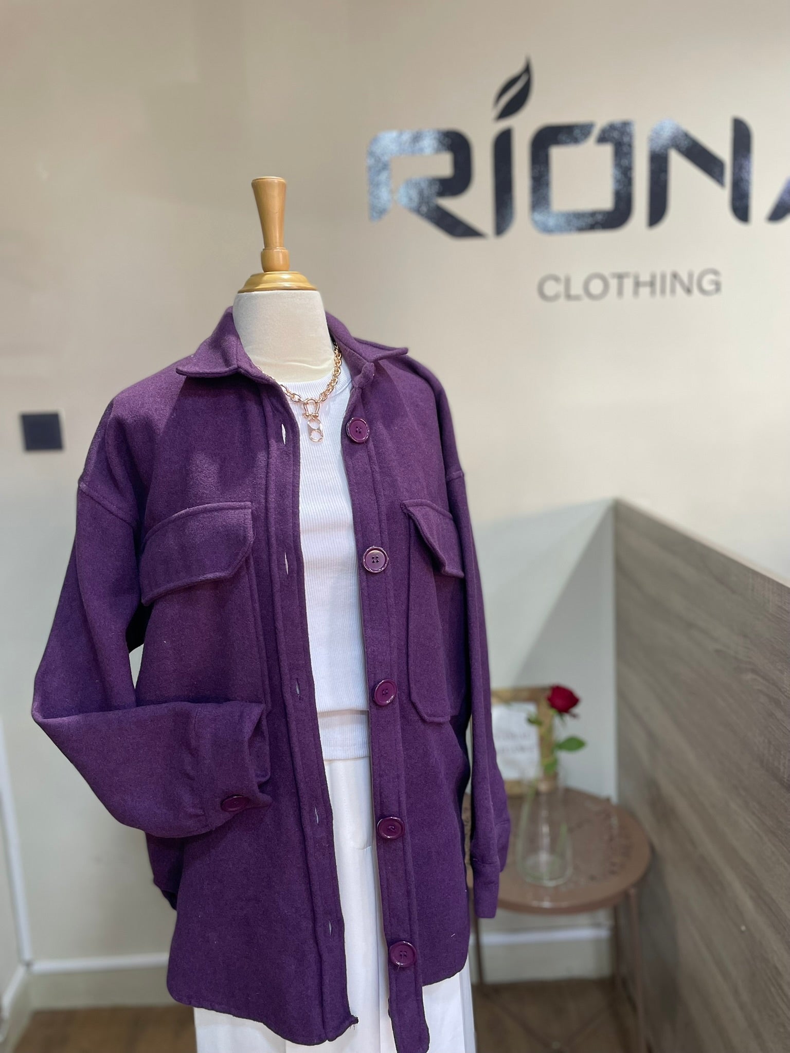 CHEMISE OVERSIZE À POCHES