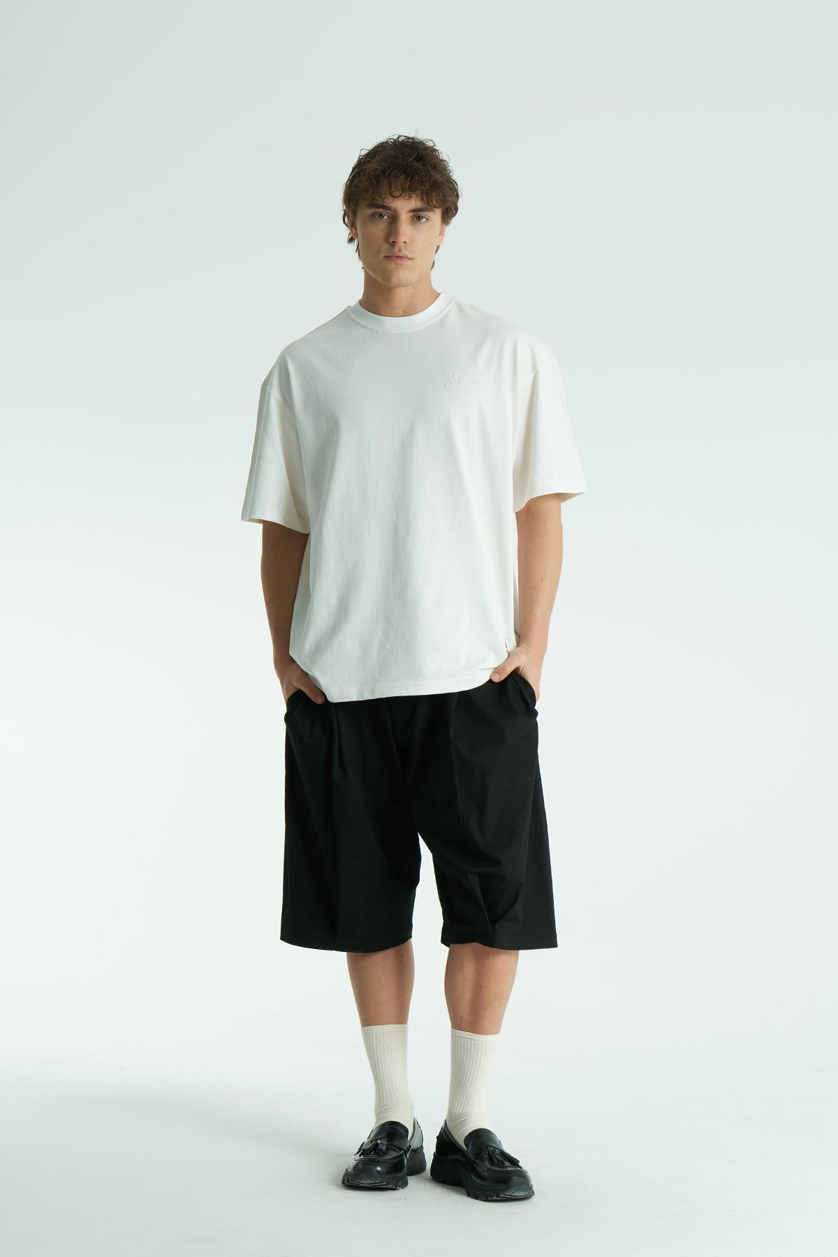 Glyph Oversized Men’s White T-Shirt
