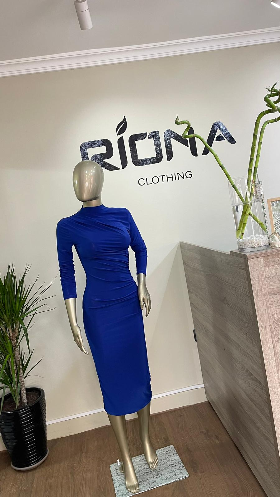 ROBE MI-LANGUE PLISSÉE