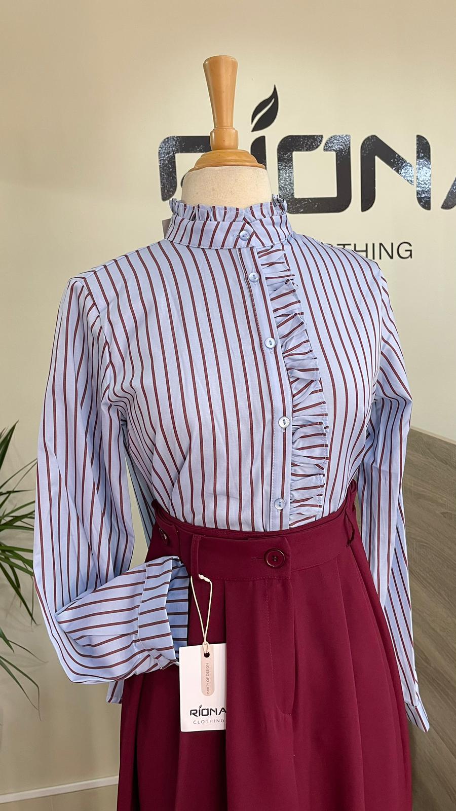 CHEMISE CLASSIQUE RAFFINÉE - COL MONTANT