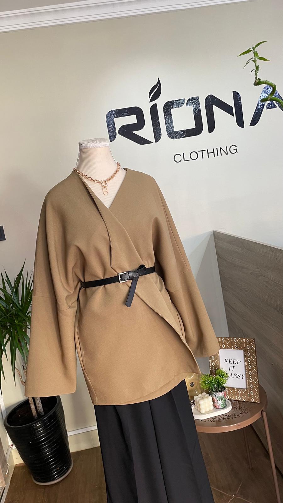 VESTE KIMONO CEINTURÉE