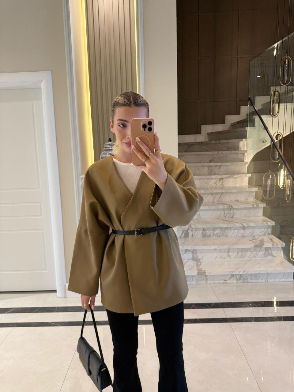 VESTE KIMONO CEINTURÉE