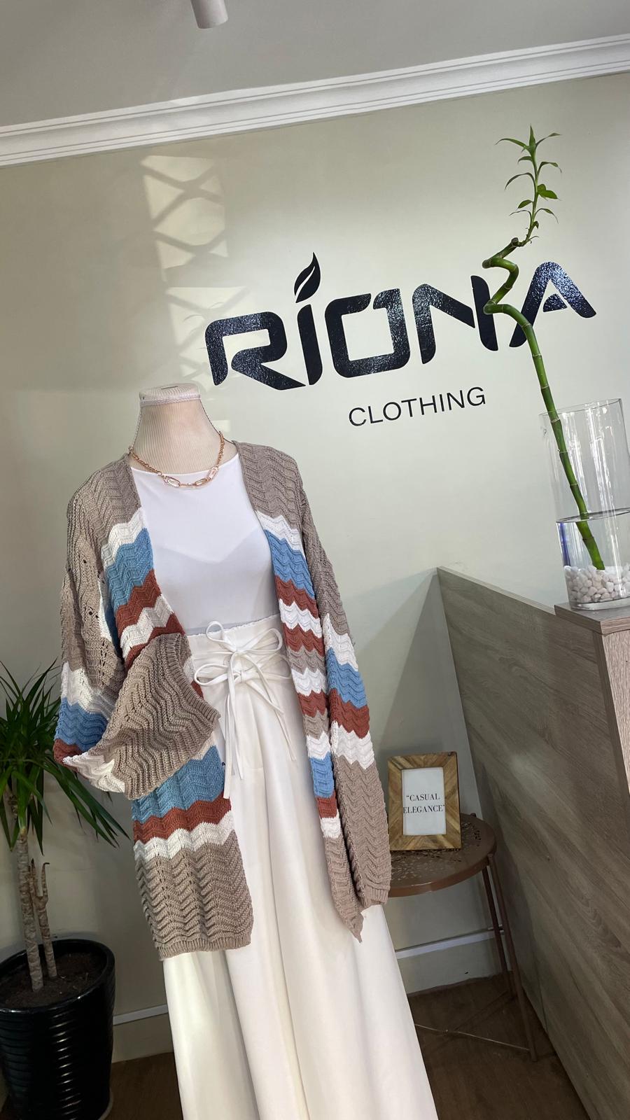 CARDIGAN LONG EN MAILLE TEXTURÉE