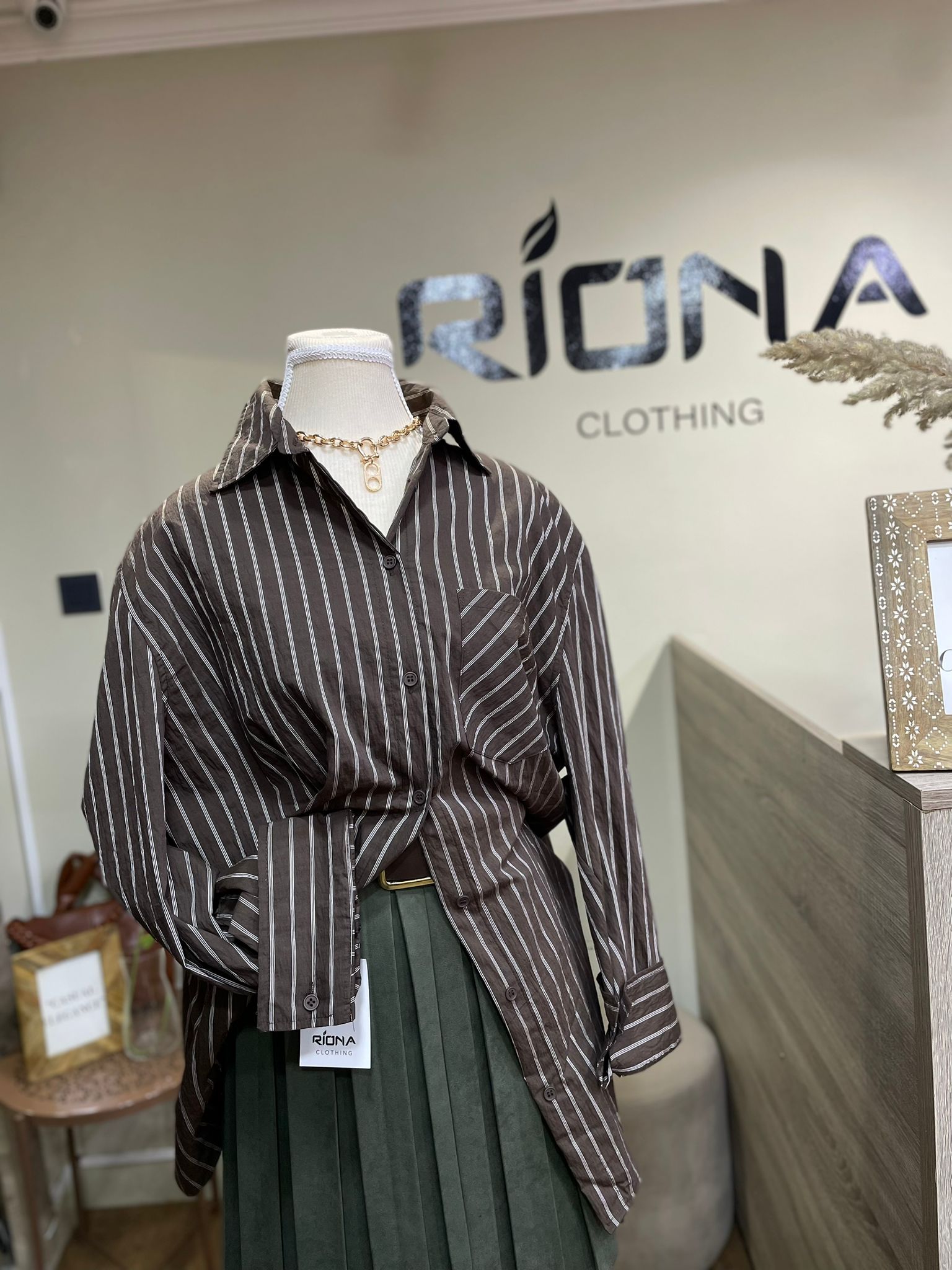 CHEMISE RAYÉE OVERSIZE