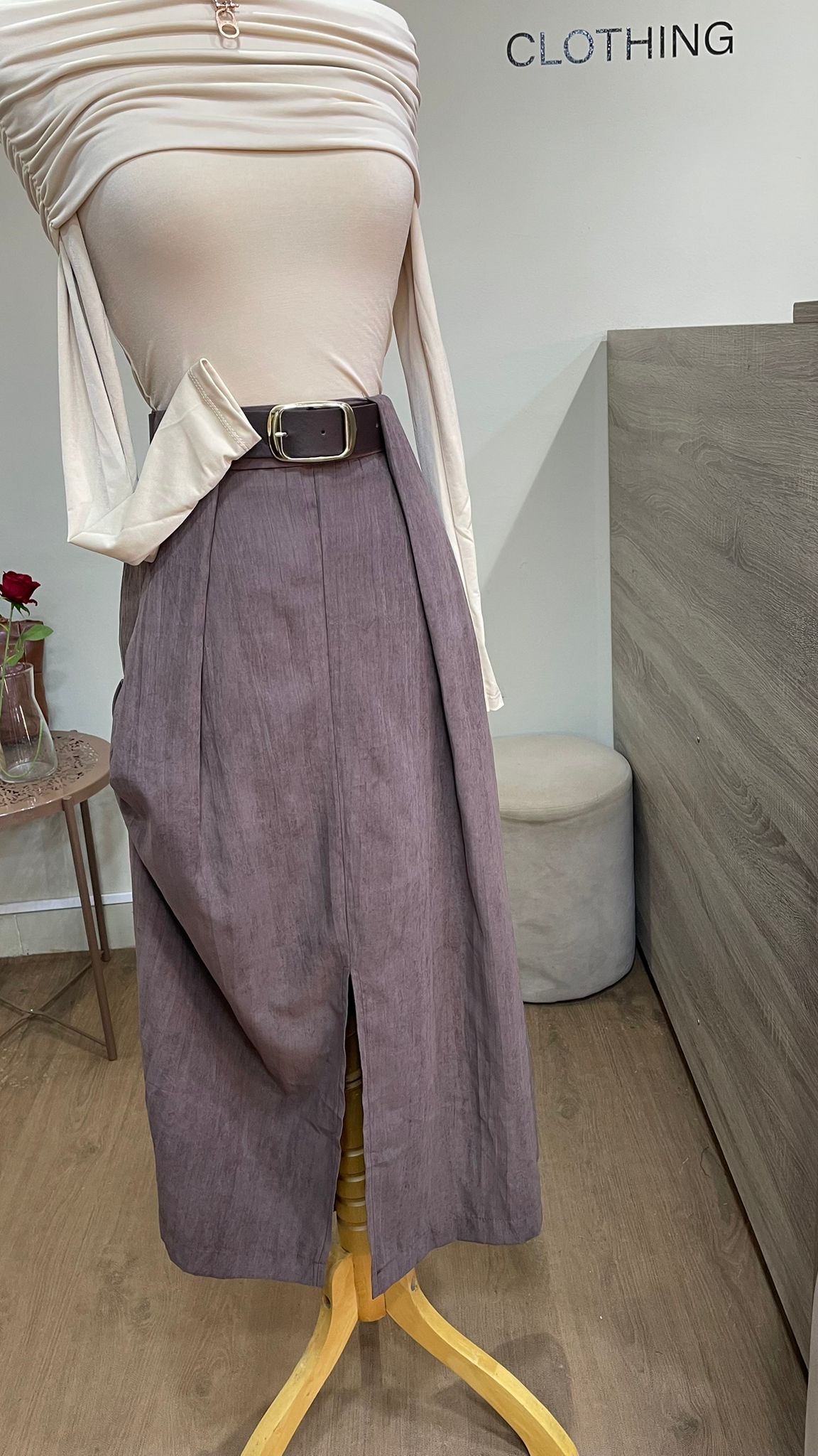 JUPE LONGUE À FENTE