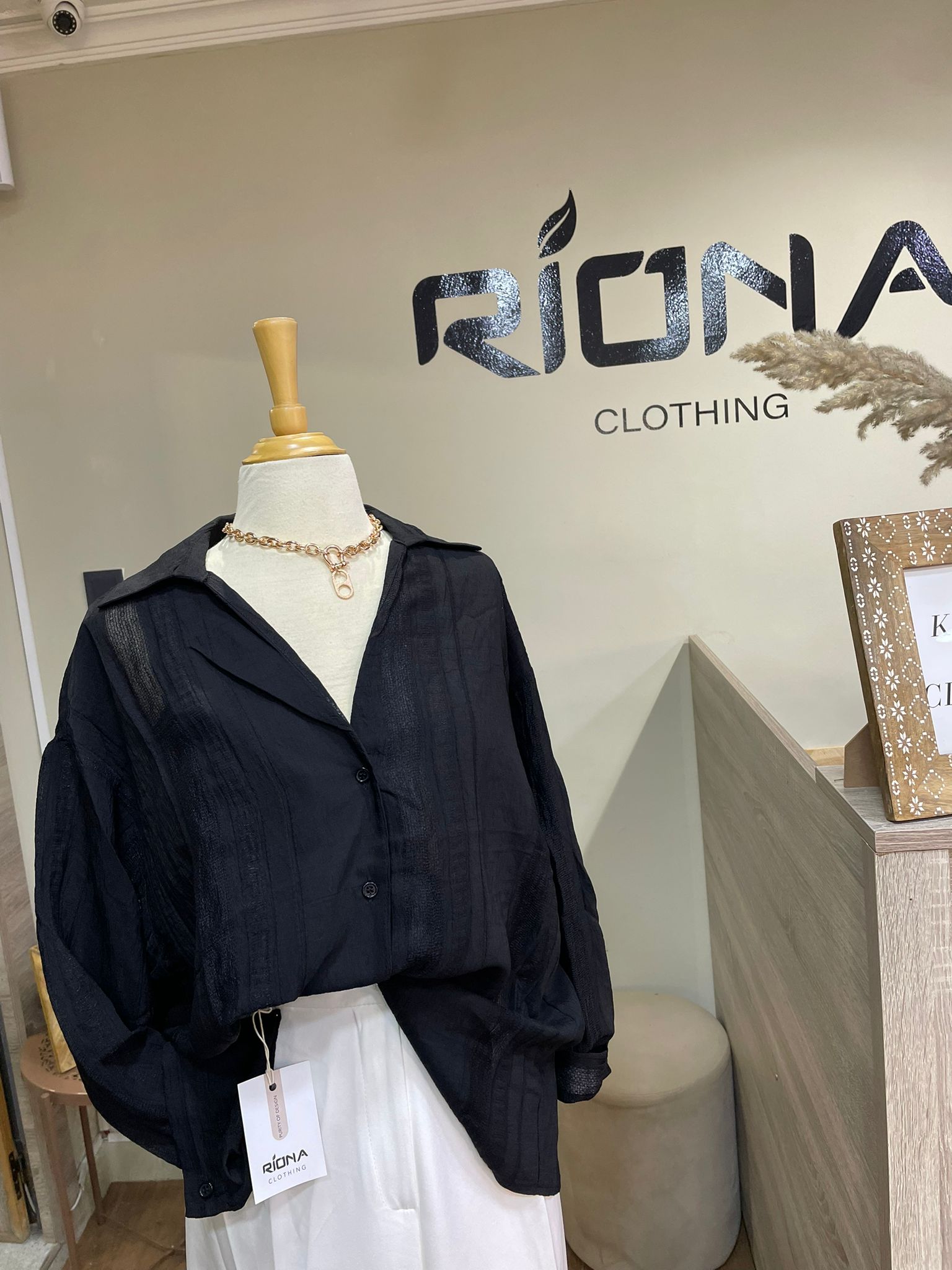 CHEMISE EN VOILE TEXTURÉ