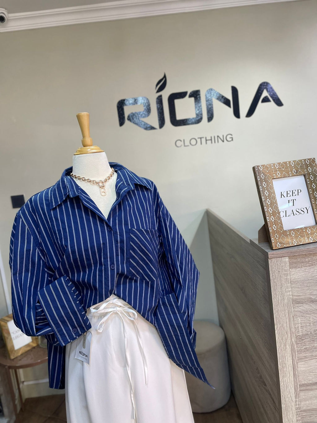 CHEMISE RAYÉE OVERSIZE