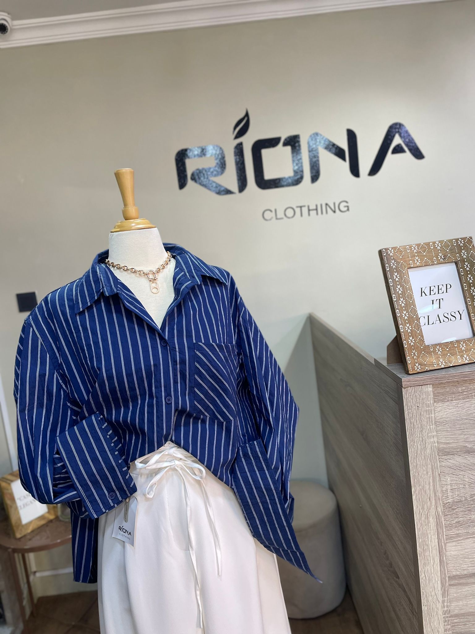 CHEMISE RAYÉE OVERSIZE