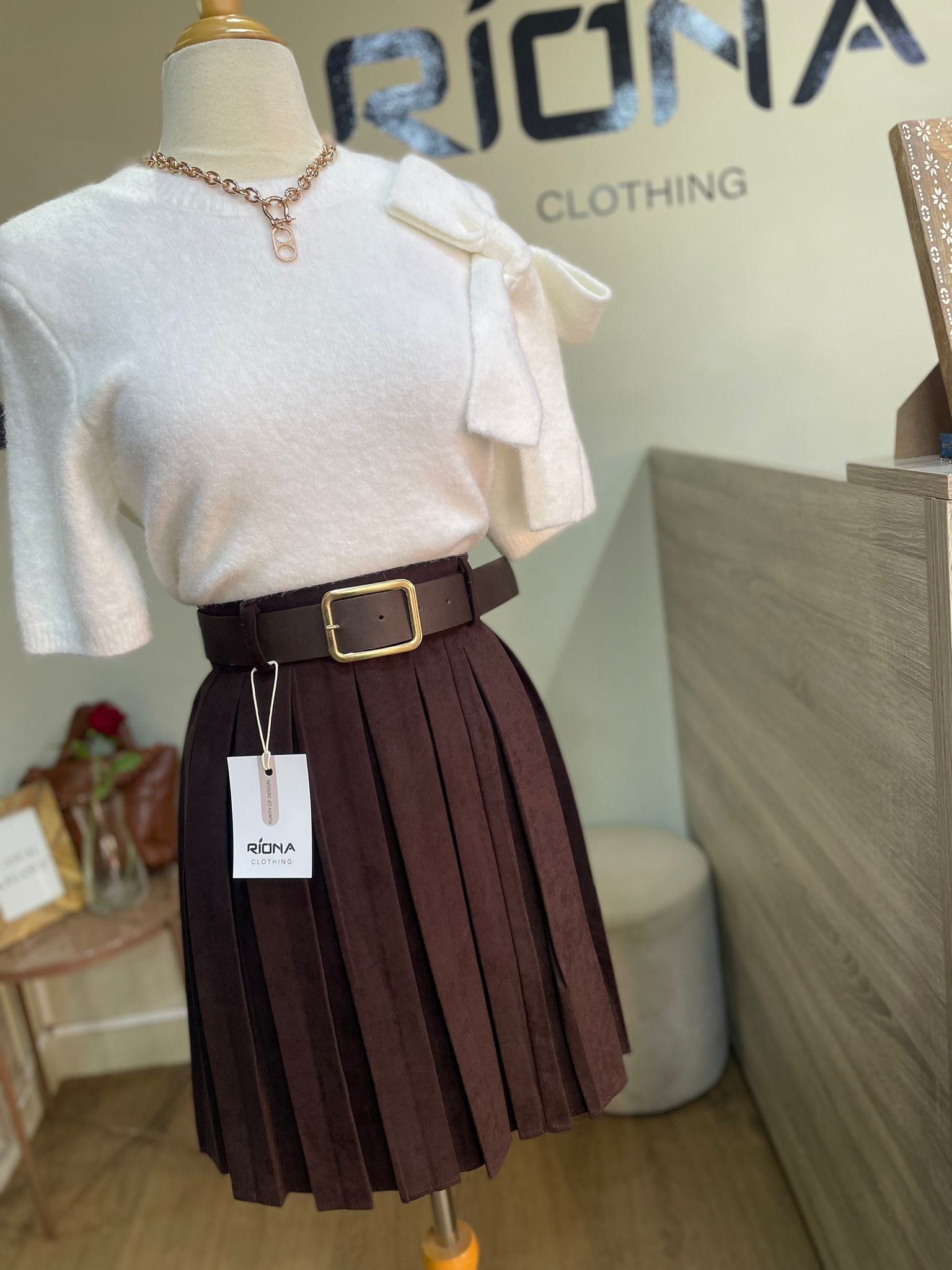 JUPE COURTE PLISSÉE