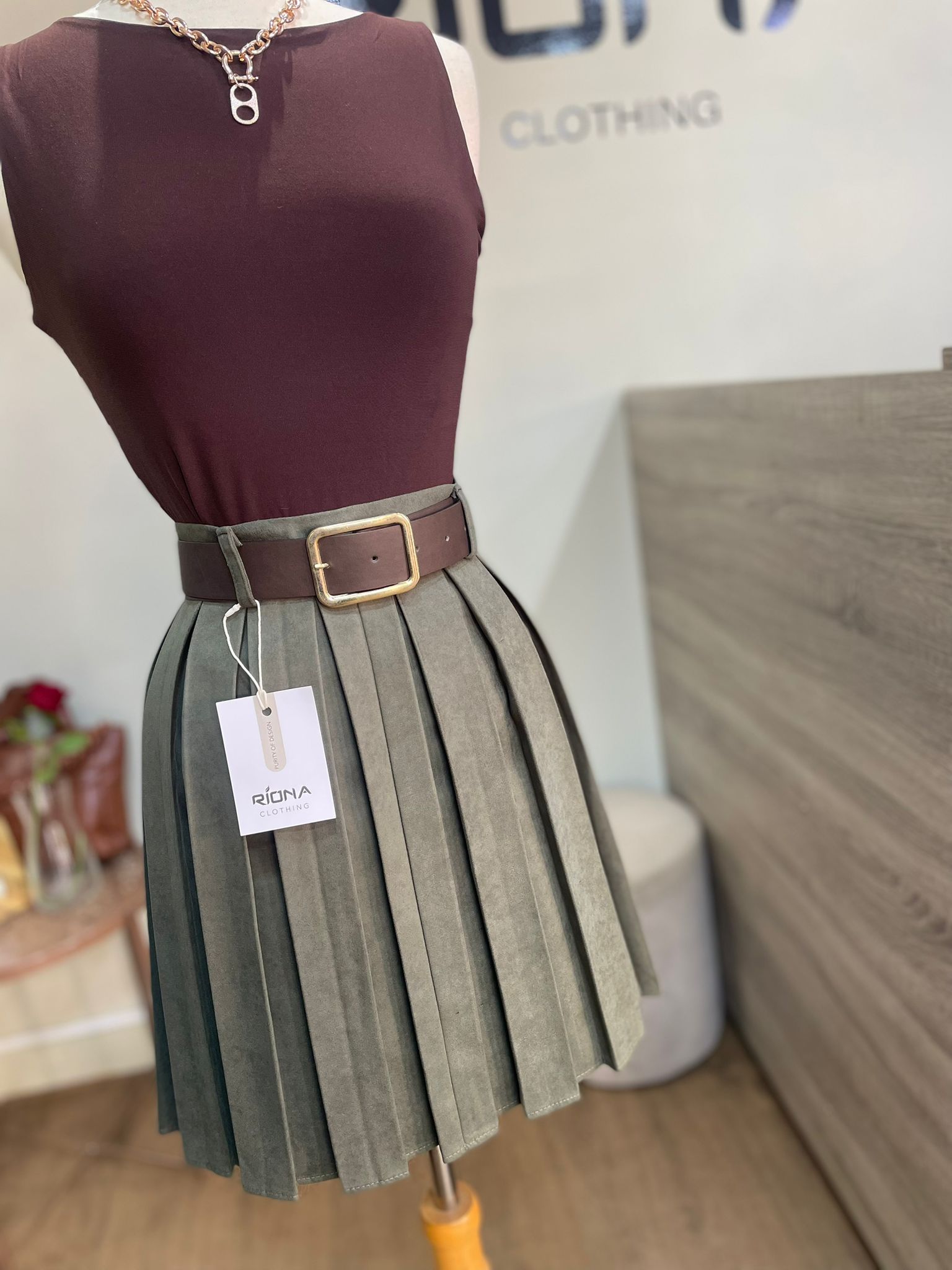 JUPE COURTE PLISSÉE