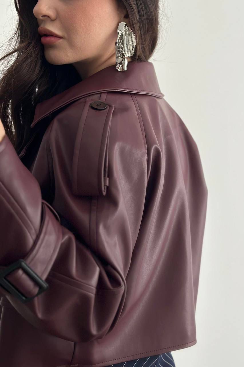 VESTE COURTE SIMILI CUIR