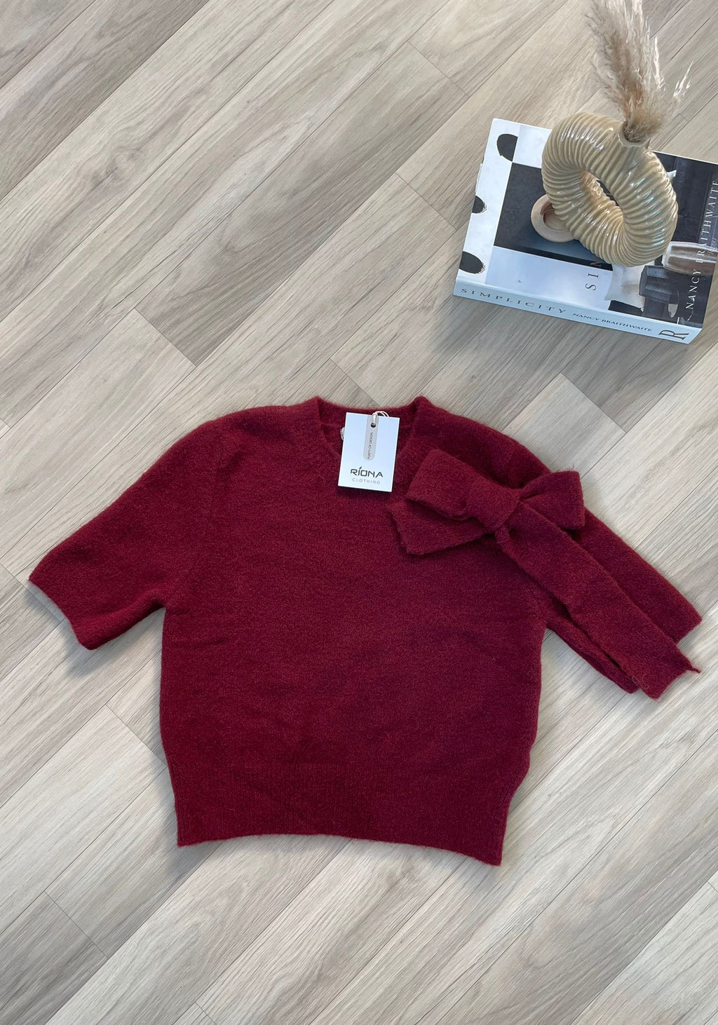 PULL COURT AVEC NŒUD