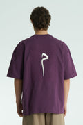 Glyph Oversize Men’s T-Shirt – Purple